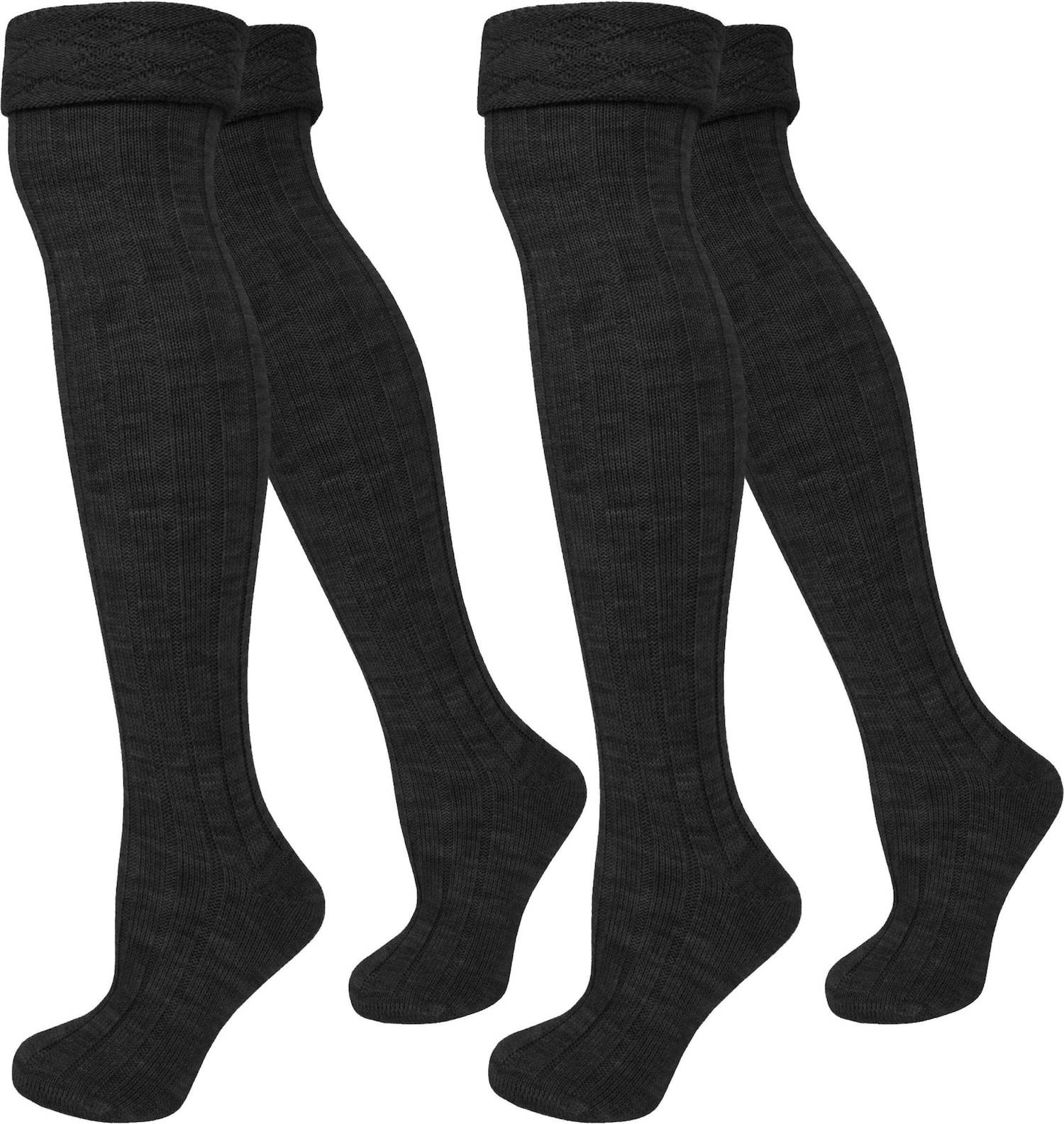 Normani Overknee Strømper - Sort