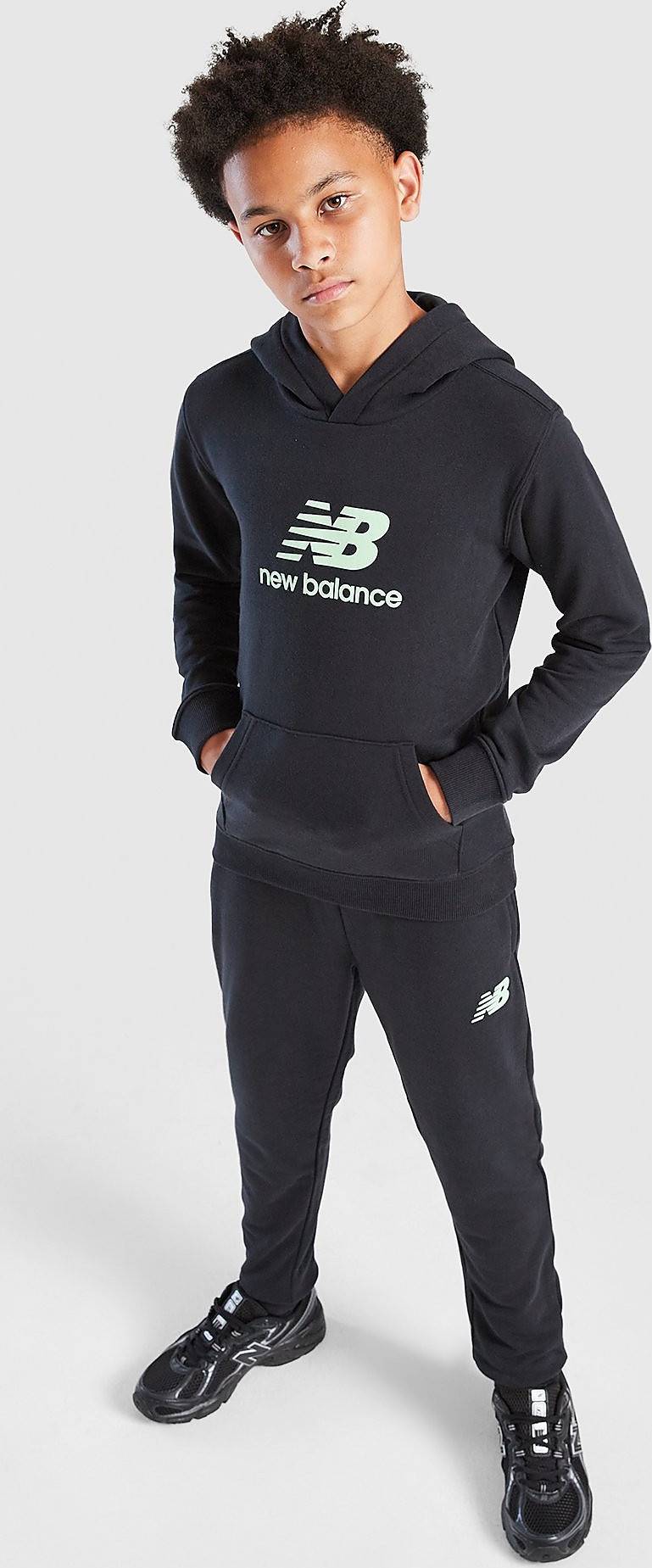 Junior tracksuit New Balance Stack Tracksuit Junior - Sort