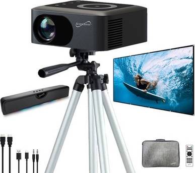 SUPERSONIC SC-182MPK 720p HD Bluetooth LED Projector