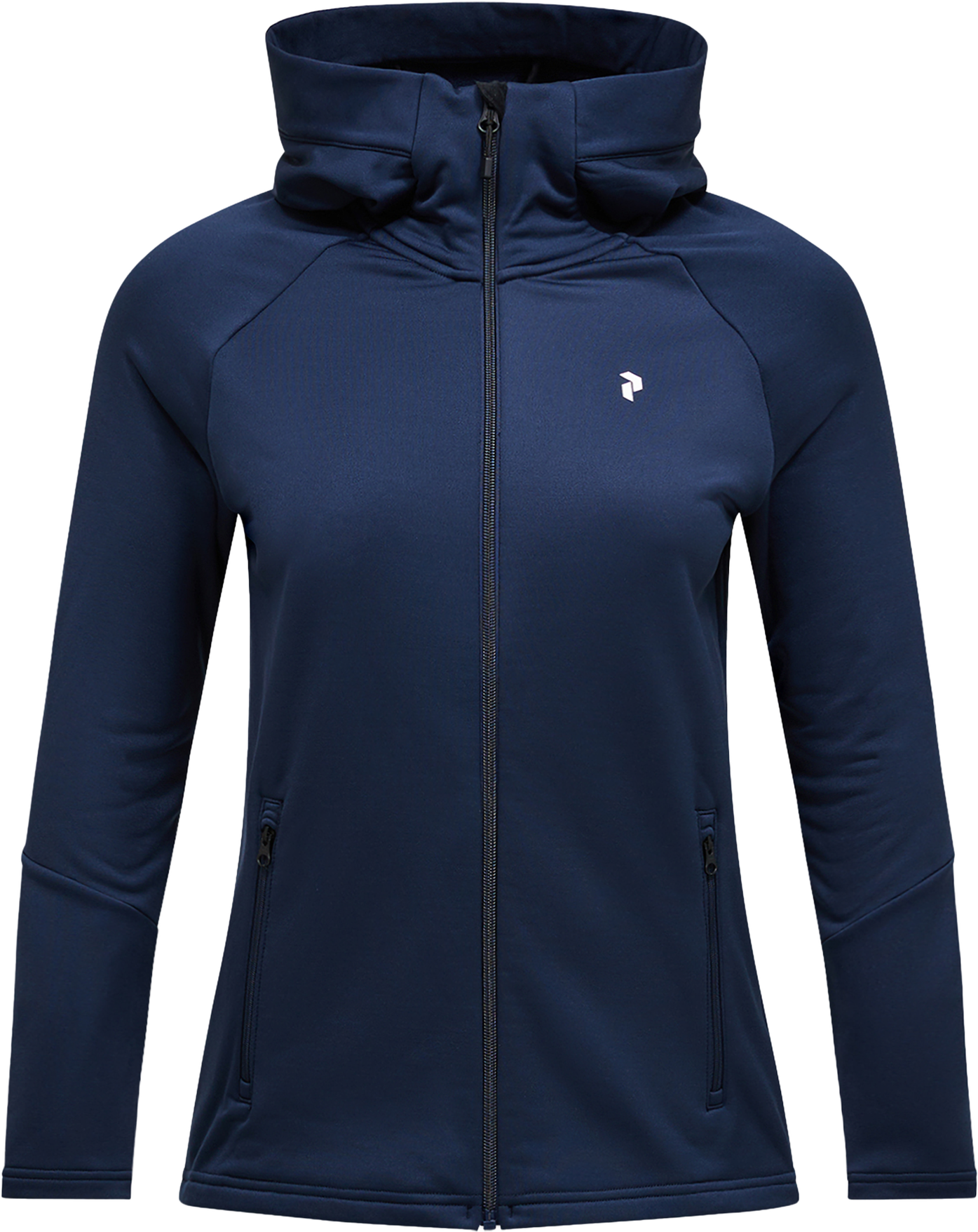 Peak Performance Rider Essentials Zip Hood Fleecejacka Dam - Blue Shadow