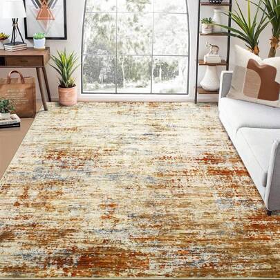 Shein Luxury Abstract Living Room Area Rug Multicolour