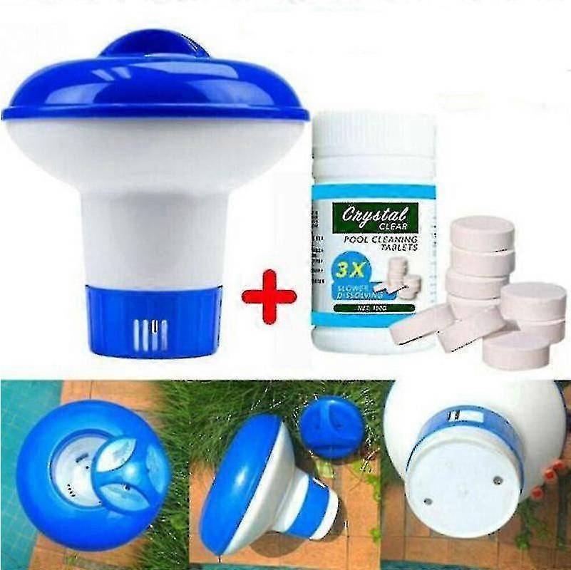 100pcs Pool Cleaning Tablets Floating Chemical Set