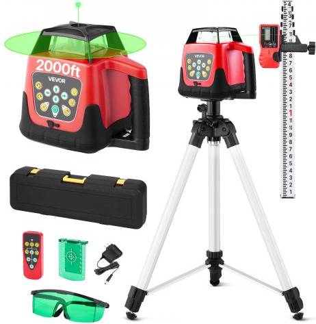 Laser level VEVOR 2000ft Rotary Laser Level Kit
