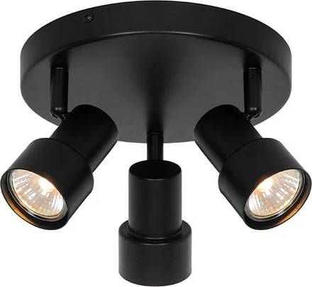 Nordlux Boston 3 Rondel Loftlampe Sort Loftplafond