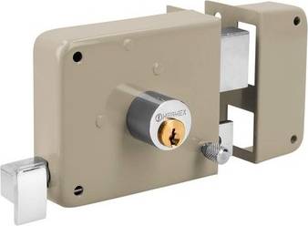 Truper Right Rim Deadbolt Rim Door Lock Set