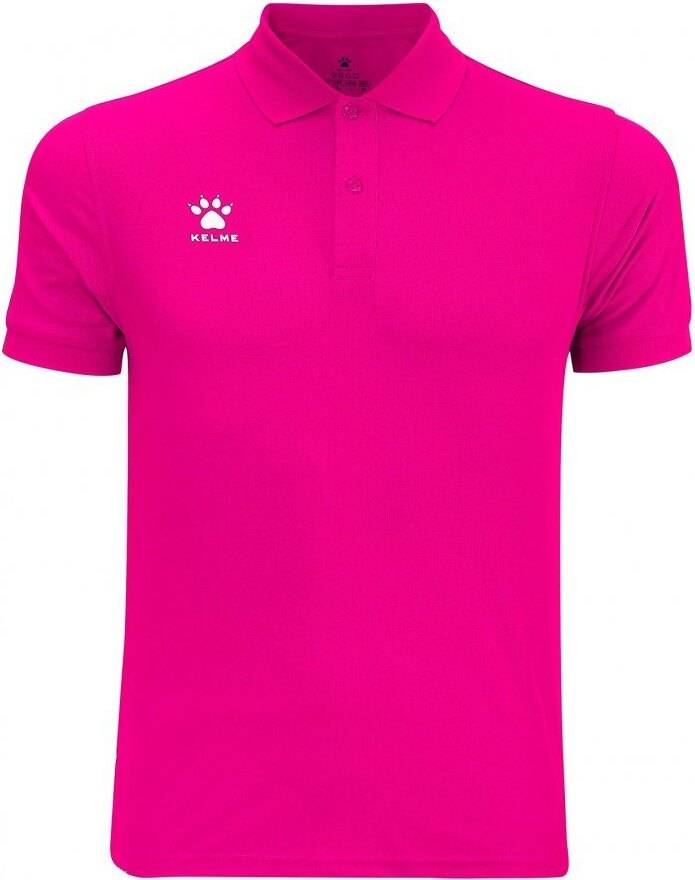 Basic Kurzarm Poloshirt - Rosa