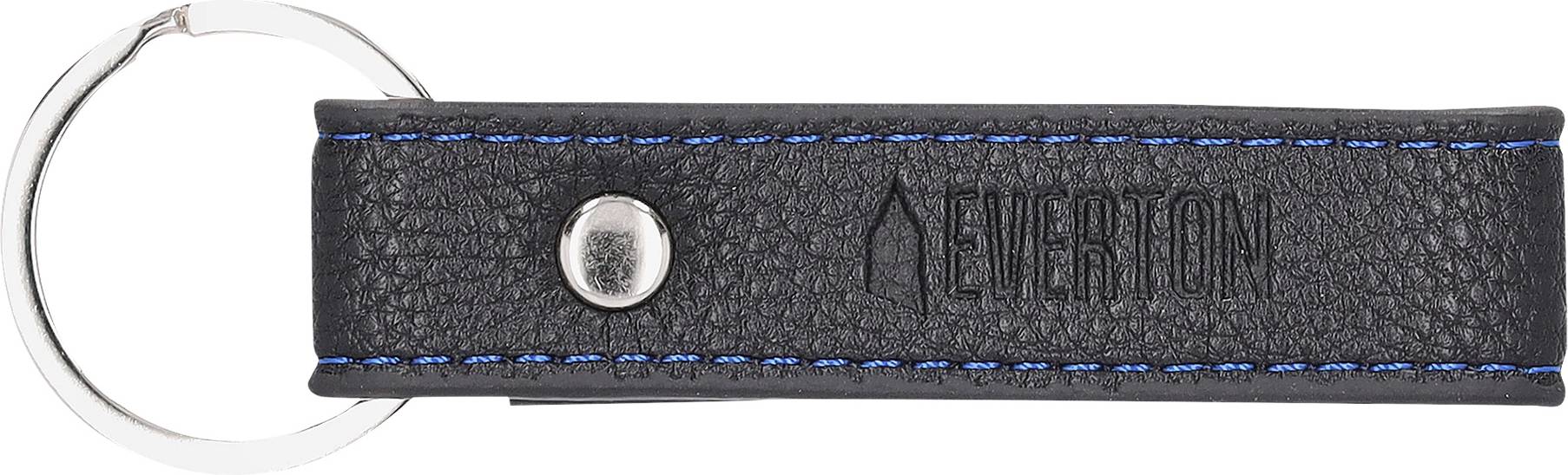 Everton Leather Loop Keyring