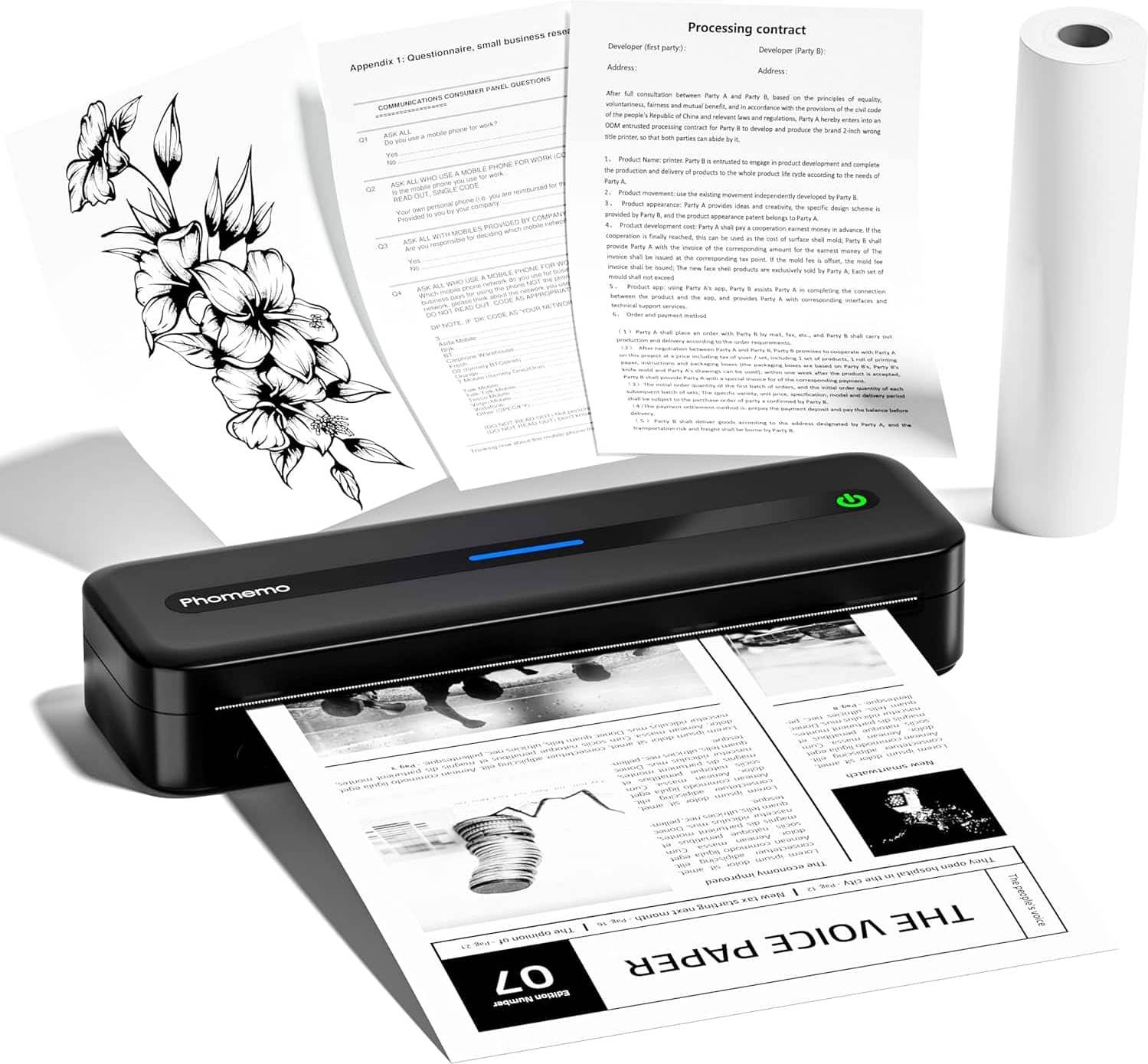 Mini printer Phomemo M832 Portable Mini Wireless Printer