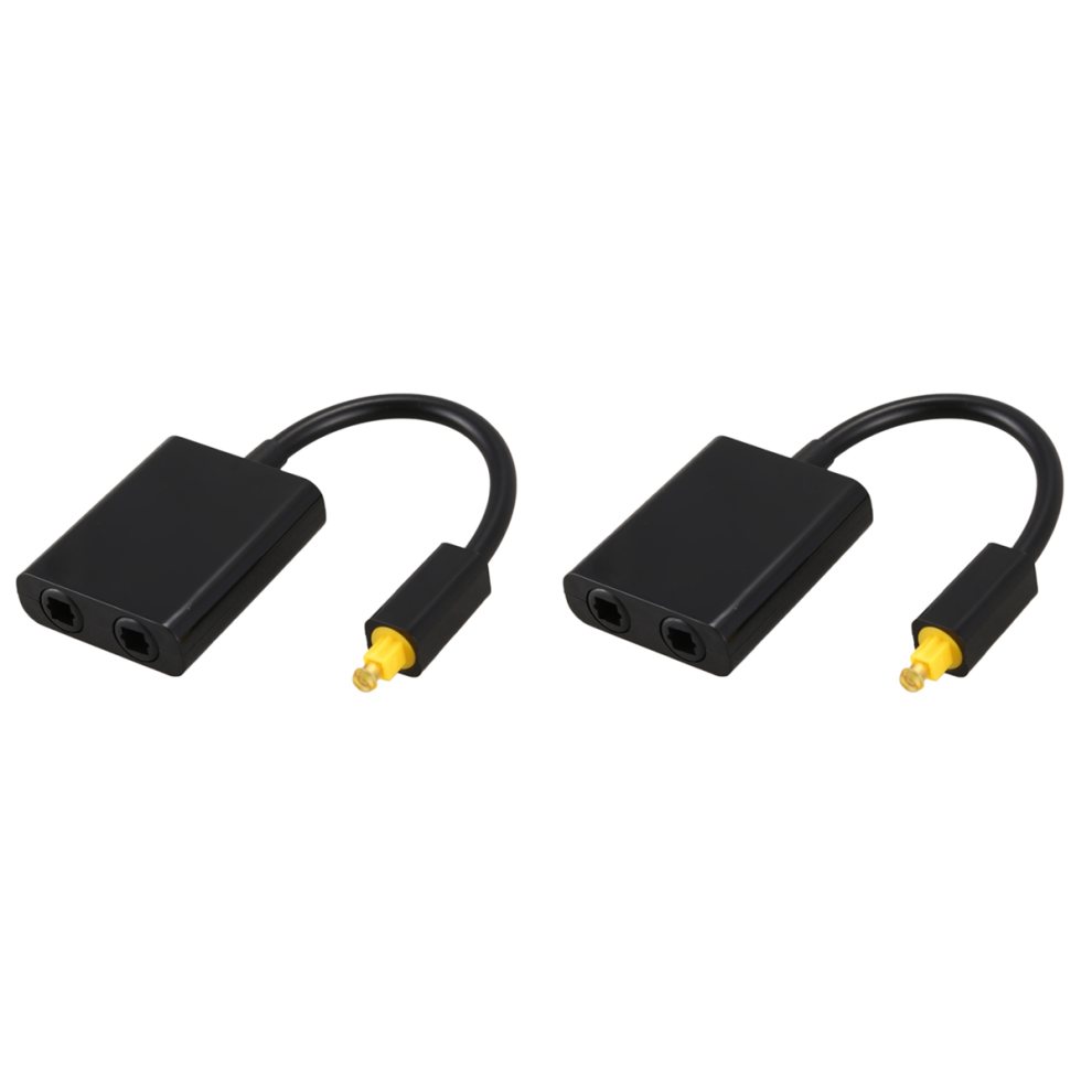 SPDIF Optical Audio Splitter 2 Way Adapter