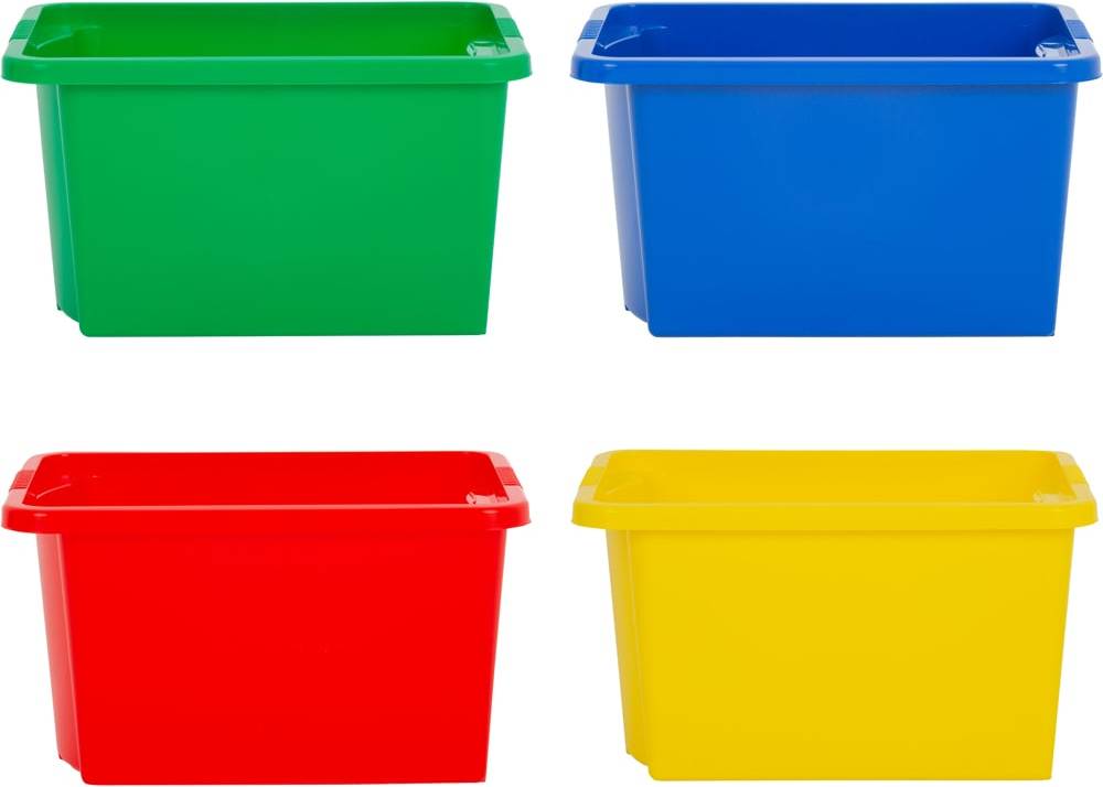 Wham 30L Mixed Stackable 4 Pack Storage Box 4pcs