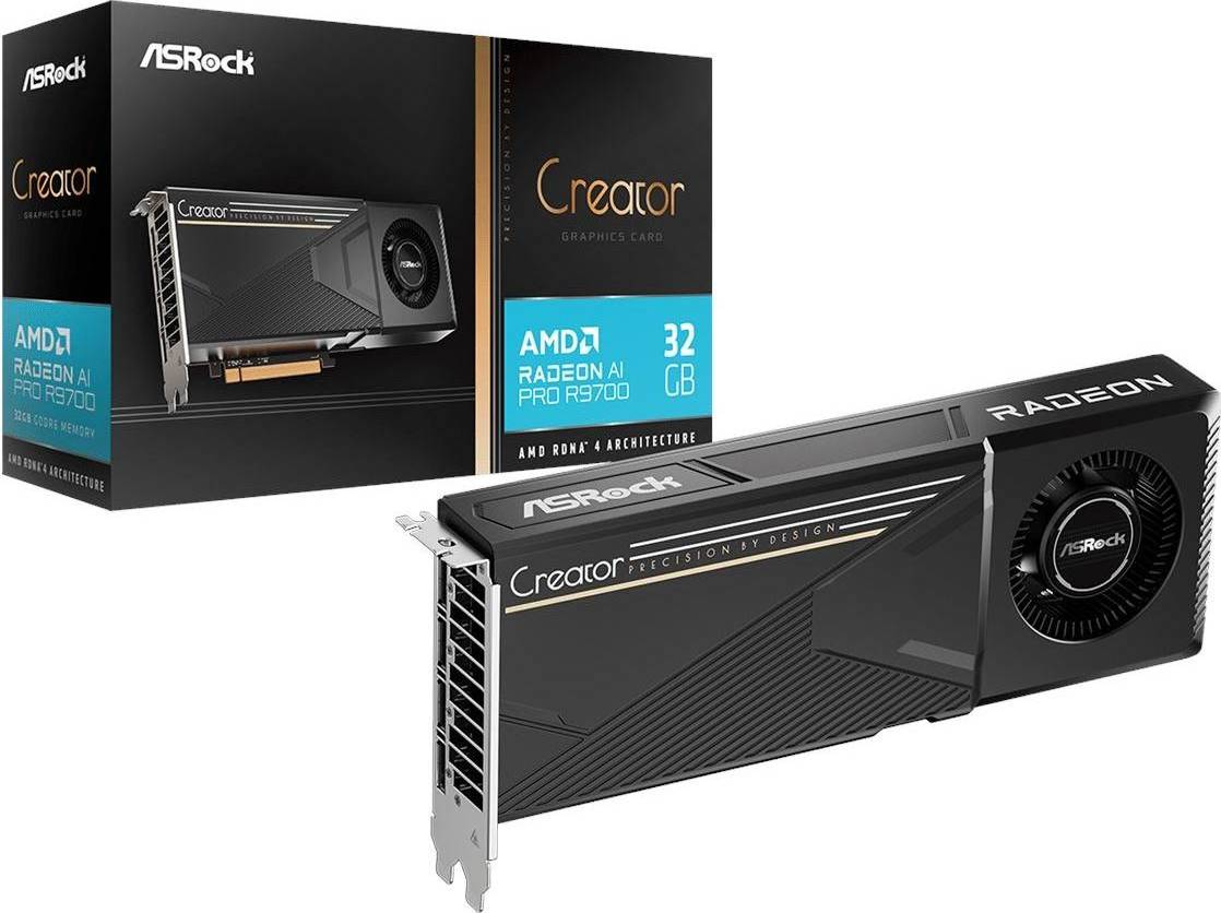 Creator Radeon AI PRO R9700 Graphics Card