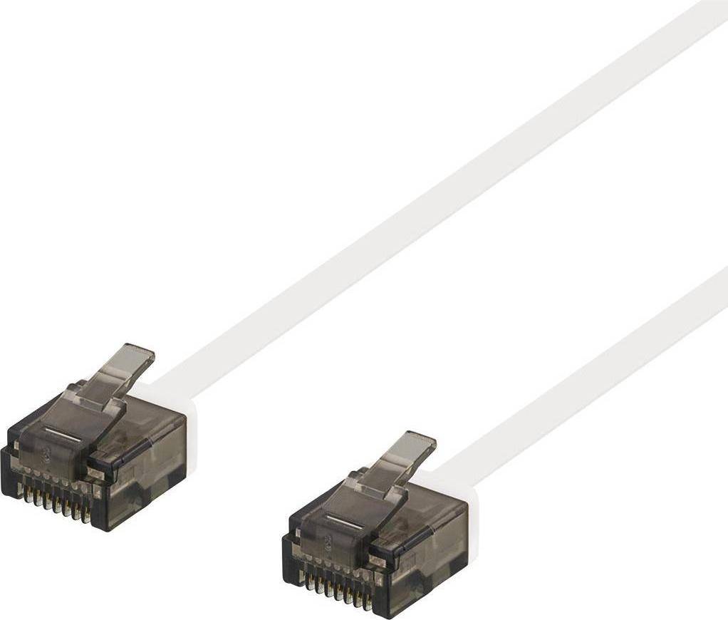 Deltaco Flat U/UTP Cat6a RJ45 - RJ45 2m