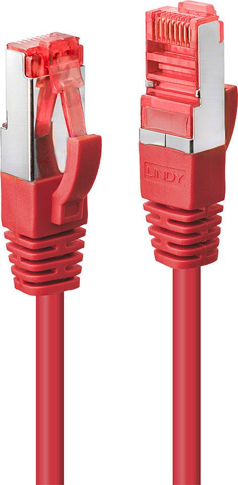 Lindy Snagless Cat6 S/FTP PVC RJ45 - RJ45 M-M Red 5m