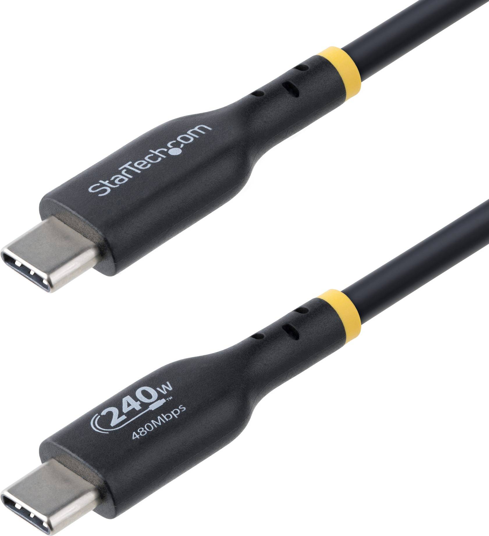 Type 2 charging cable StarTech USB-C Charging Cable 240W Sort