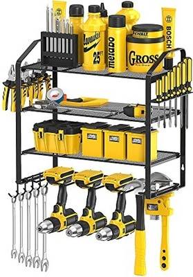 Garage wall shelving Mutool Tool Organizer Storage Rack Wallmount