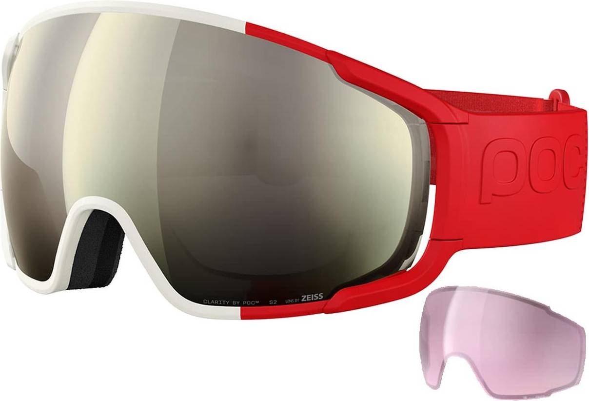 POC Zonula Rouge Blanc Goggle