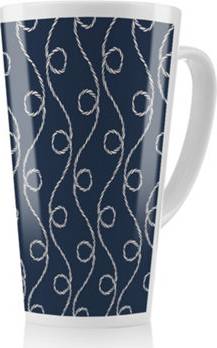Benjamin Benjamin Tate Design Swirled Rope Latte Cup & Mug