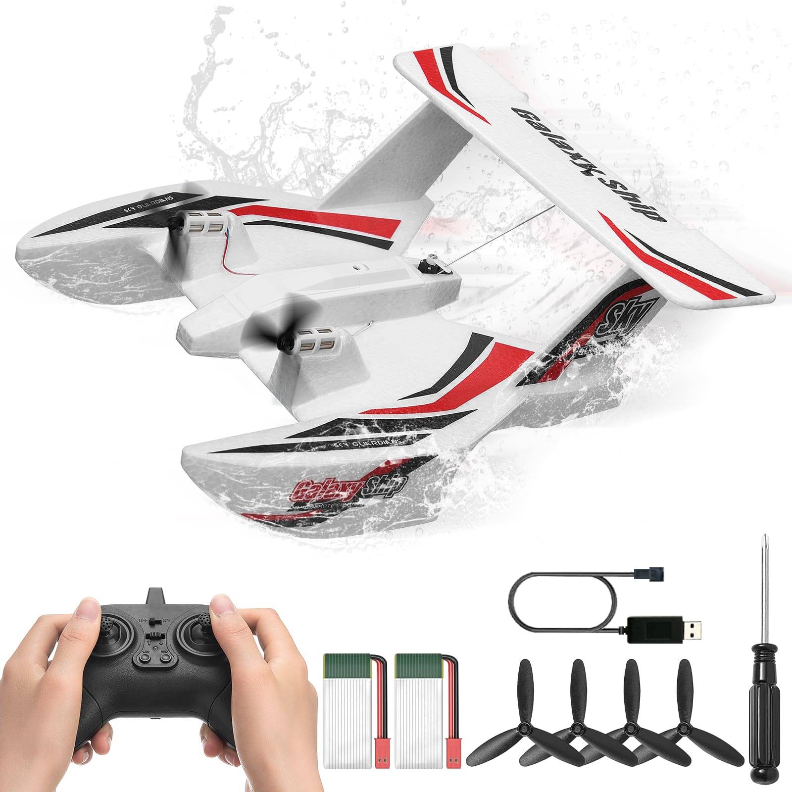 VEVOR 2.4GHz 3 Channel Remote Control Airplane