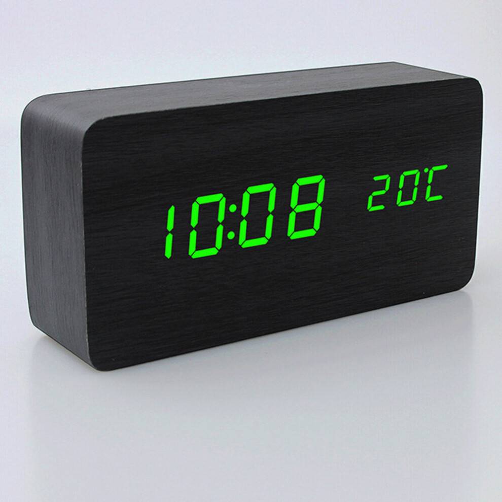Wooden Digital Multi-function LED Alarm Clock