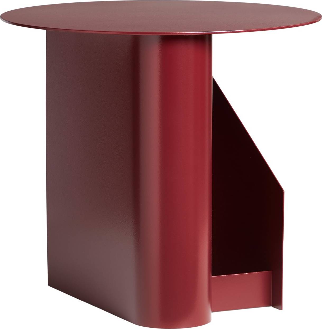 Woud Center Side Deep Red Small Table