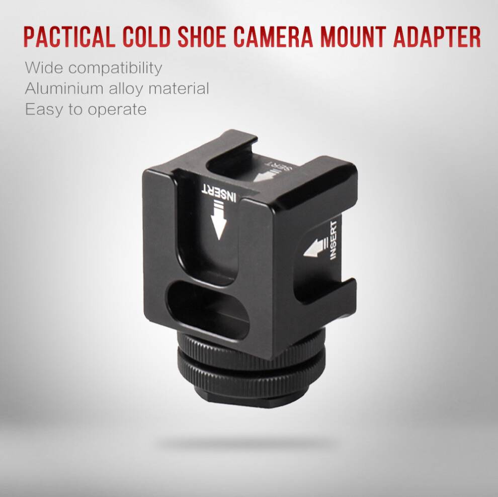 Premium Camera Cold Shoe Mount Adapter