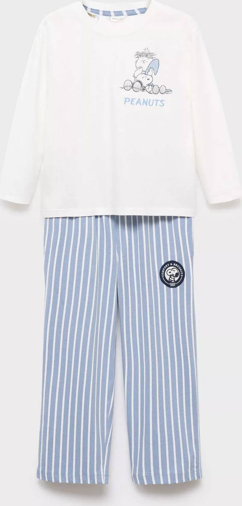 Mango Long Snoopy Pyjama - Blå