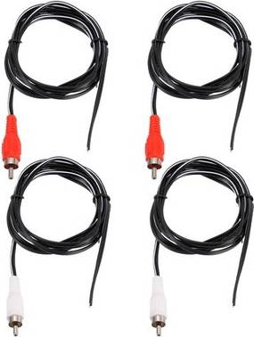 Uxcell 4pcs 5ft Rca Audio Subwoofer Cable