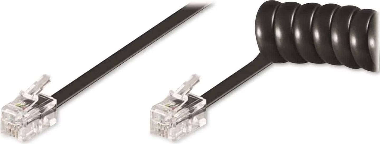 Goobay Spiral RJ10 - RJ10 M-M