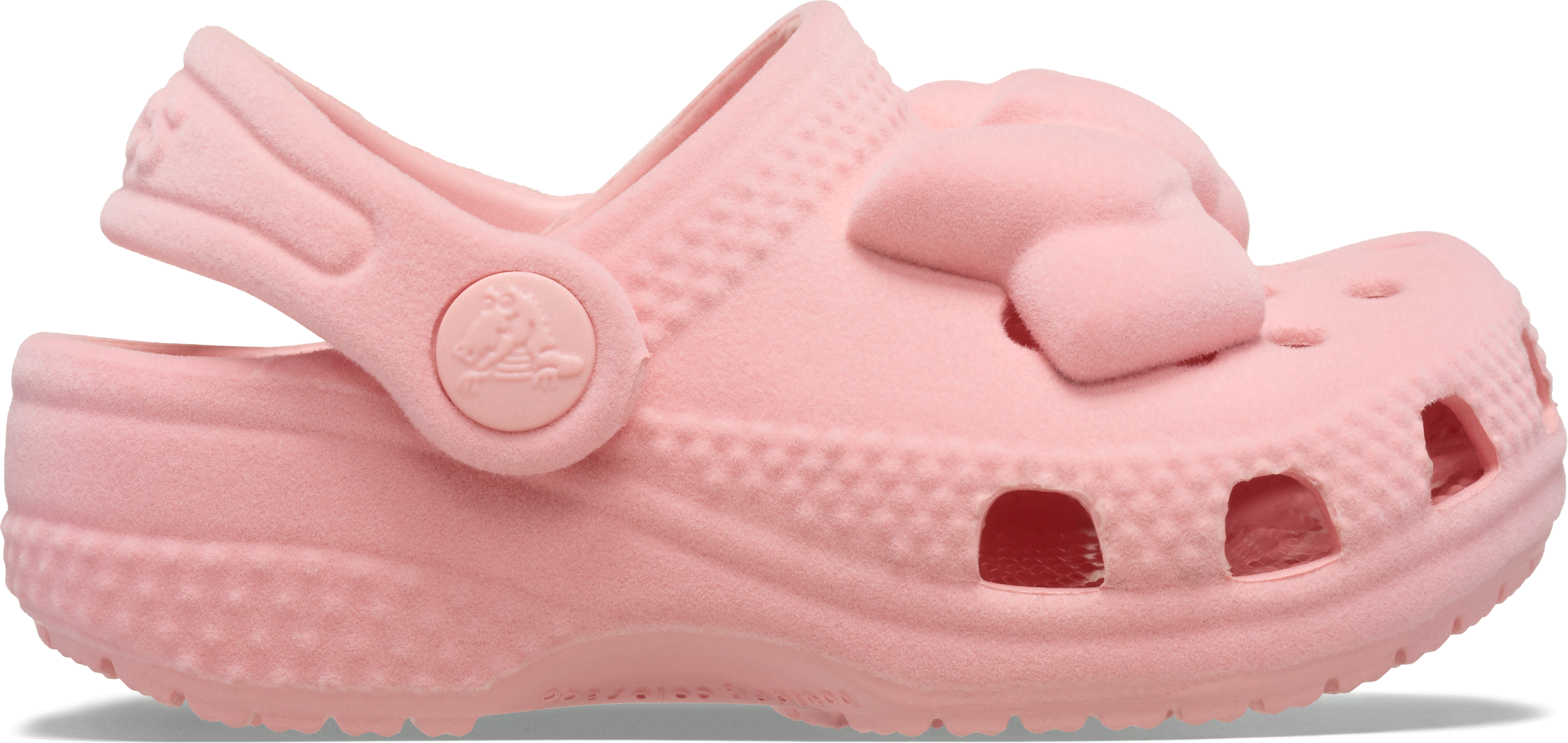 Crocs Liten Sammet Bow Sandaler - Powder Rosa