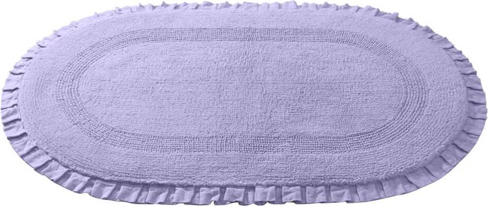 BrylaneHome Oval Ruffle Bath Rug 602545249472