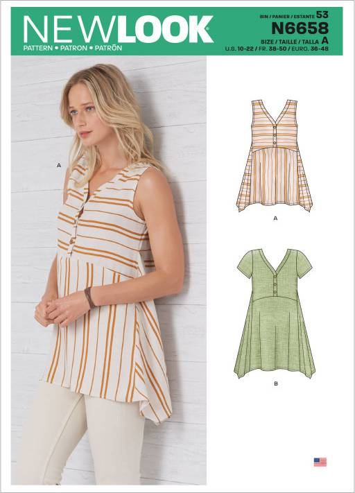 New Look Paper Sewing Pattern 6658
