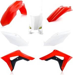 Replica Honda Crf 450 R 22 Plastics Kit Rood