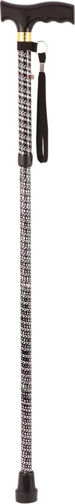 Aidapt Black Engraved Pattern Extendable Handle