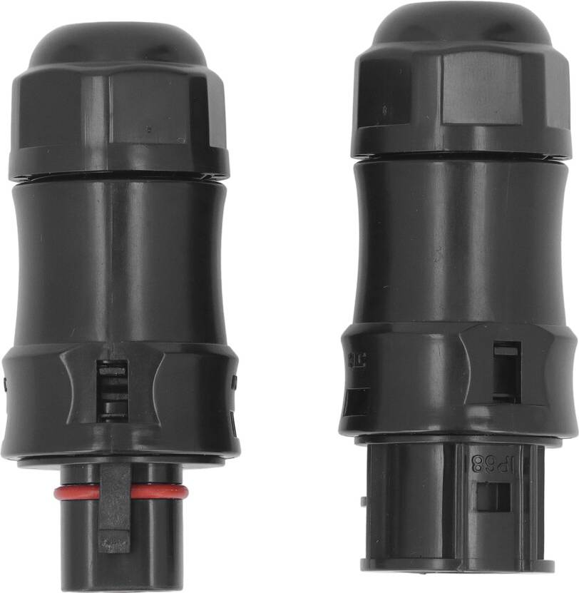 2Pcs Waterproof Power Connector 3 Pin
