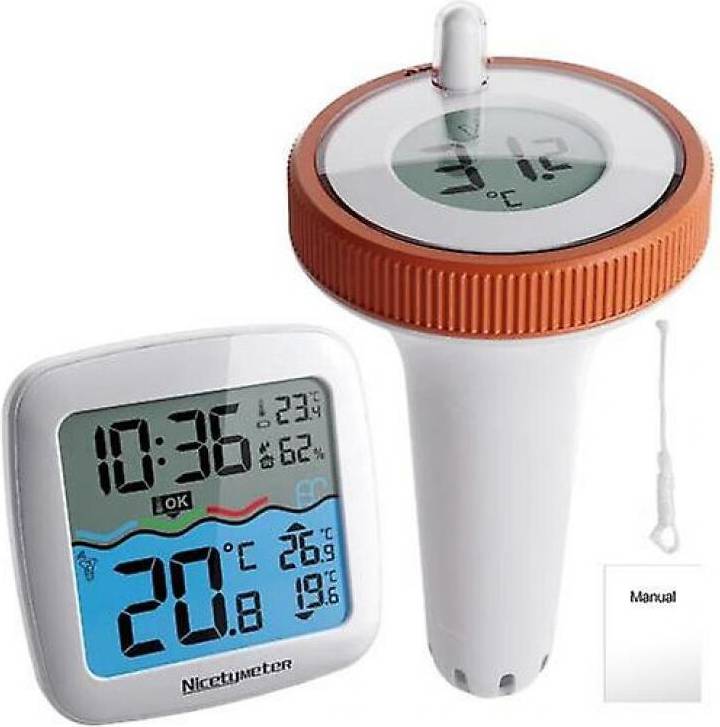 Wireless Digital Pool Thermometer Waterproof Compact