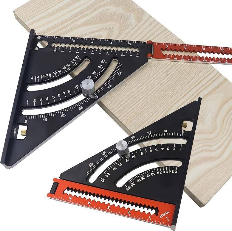 Greenzech Multi-Function Foldable Triangle Ruler Folding Rule