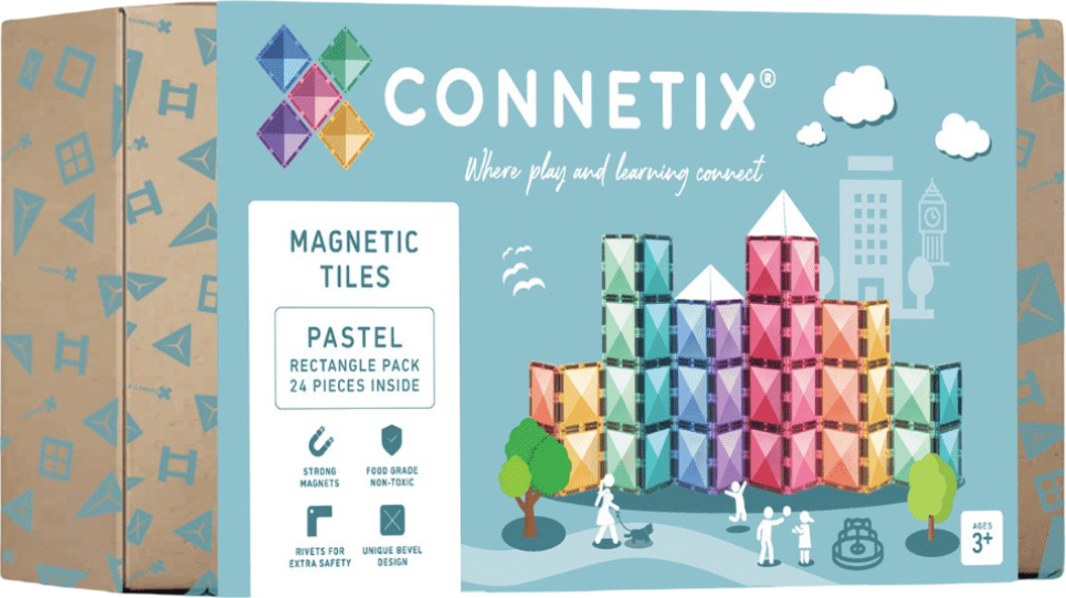 CONNETIX Pastel Rectangel 24 Delar