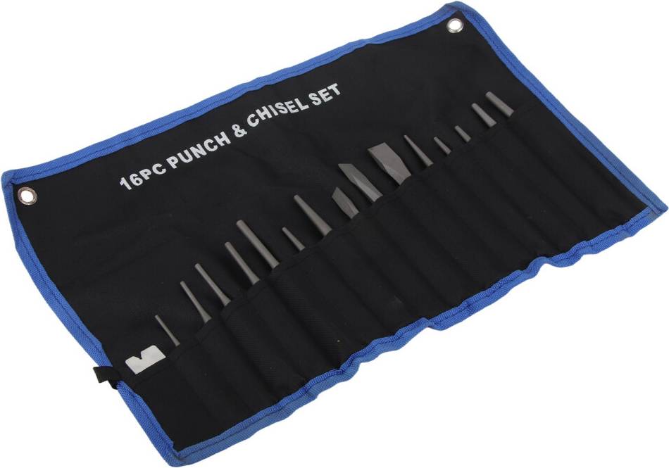 16Pcs Steel Punch Set Chisel