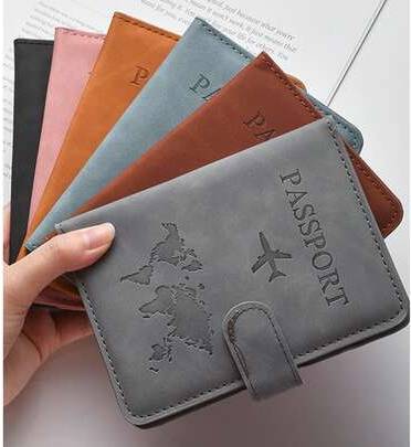 Shein Multifunctional RFID Blocking Passport Holder - Color Changing Map