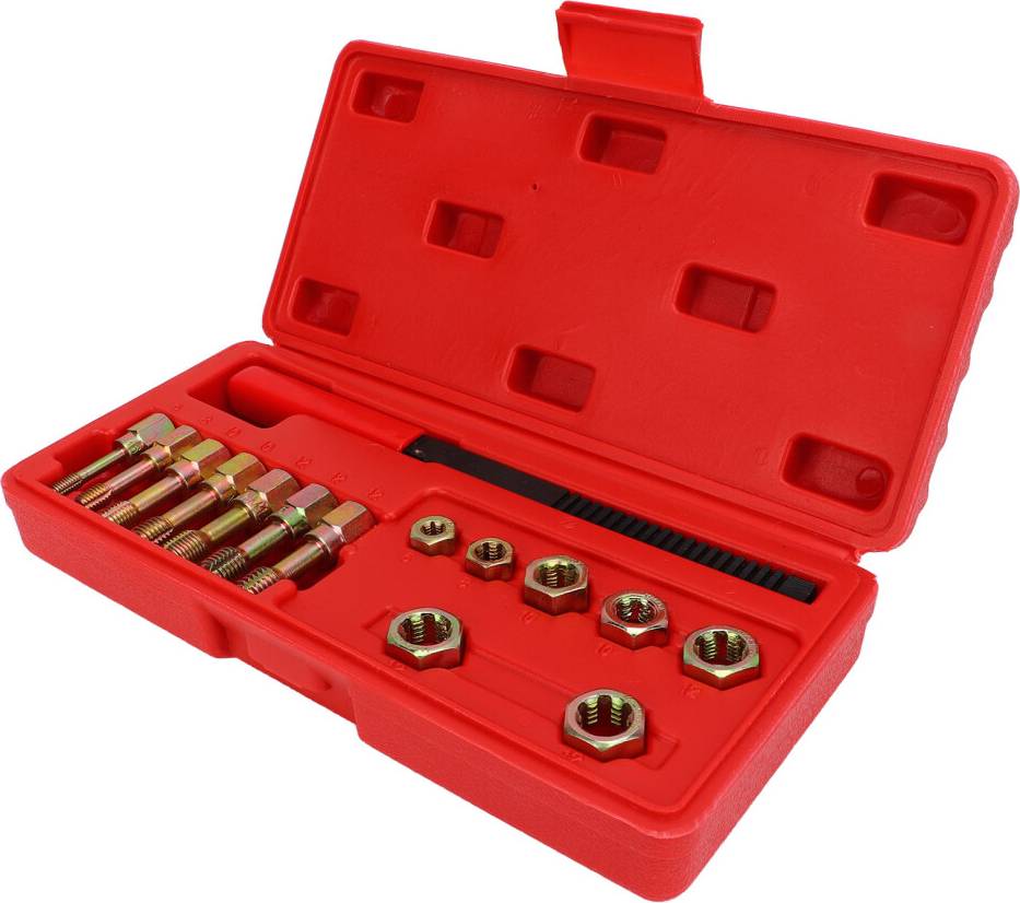 Carbon Steel Thread Chaser Set 15pcs Tool Kit