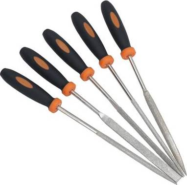 AB Tools 5Pc Diamond File Set 140mm Rasp