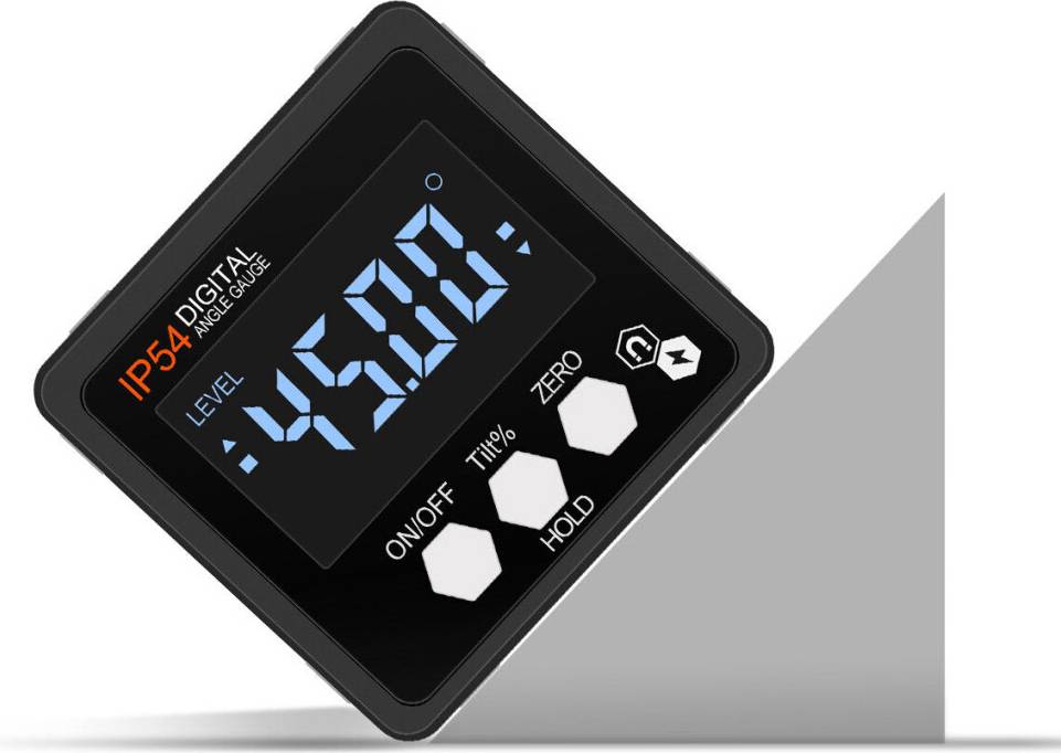 Greenzech 4x90 Updated Digital Protractor Inclinometer Level Box Angle Measurer