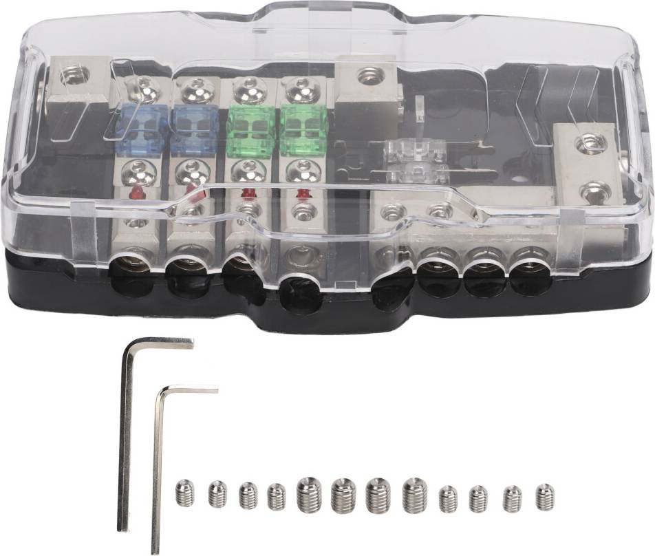 4 Way Audio Fuse Box with LED Indicator