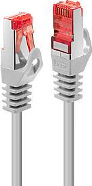 Lindy 28AWG Cat6 S/FTP PVC RJ45 - RJ45 M-M Grey 7.5m