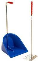 Stubbs Stable Mate Manure Collector High With Rake S4585 Blue