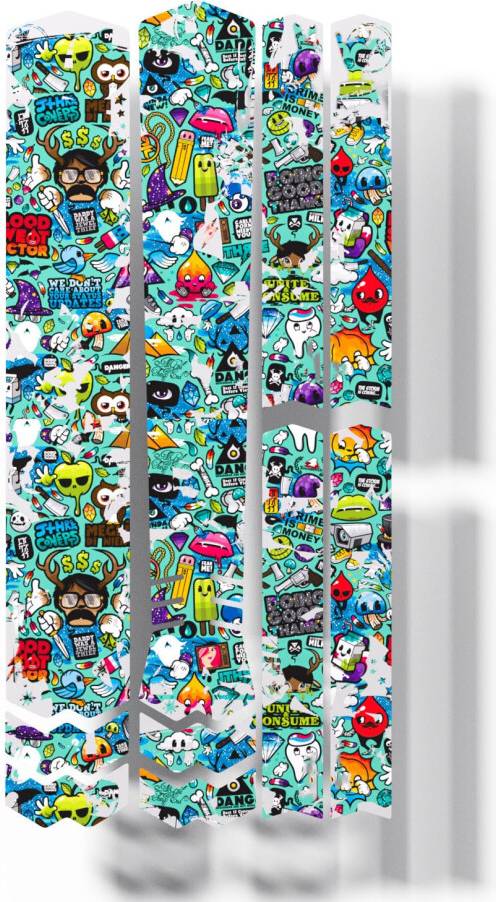 Bicycle Frame Protection Film with Stickers