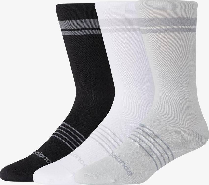 New Balance Pro Run Crew Socks 3 Pack - Multi Patterned