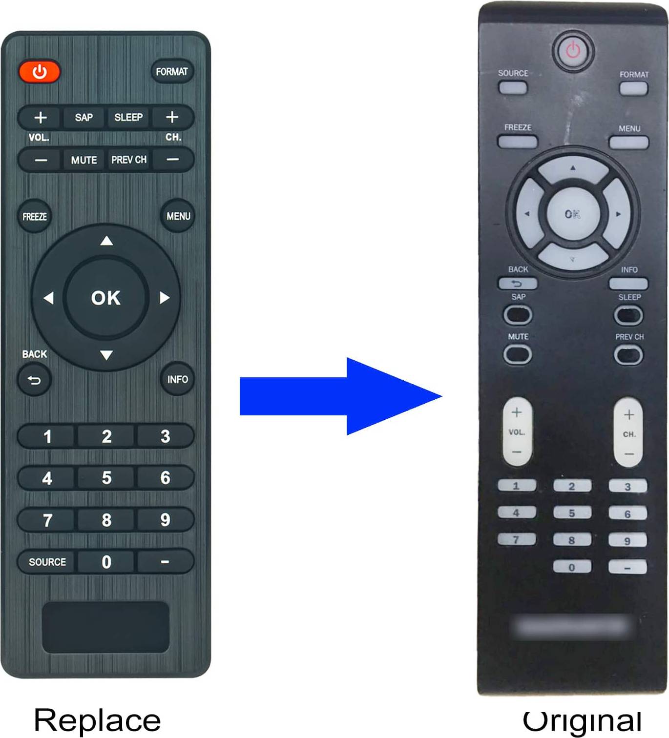 Allimity NF802UD Replacement Remote Control