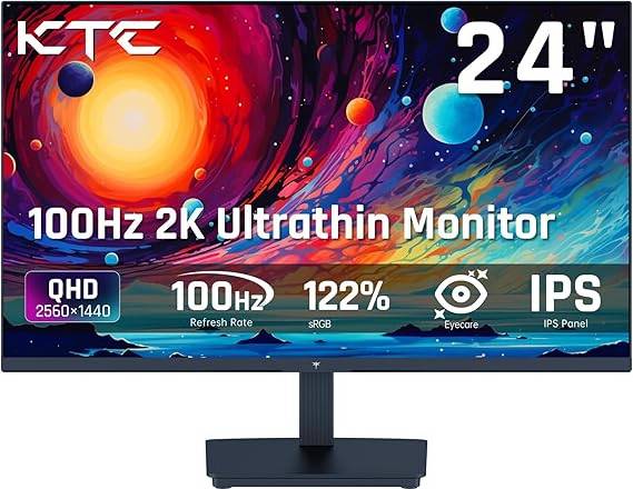 KTC KTC 24 Inch QHD 100Hz IPS Computer Monitor