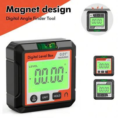 Shein Digital Protractor Magnet Inclinometer Level Finder